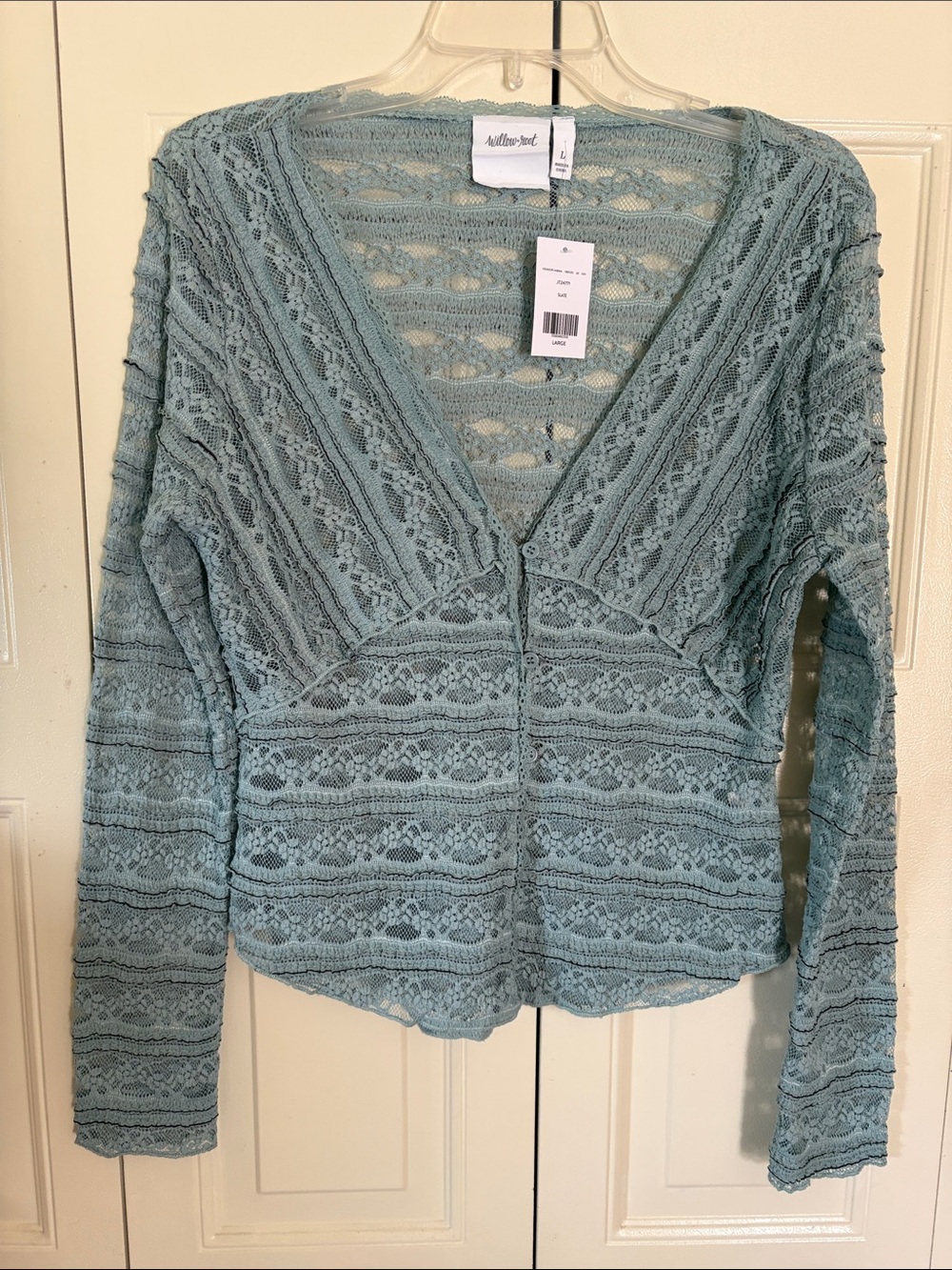 Fairy Lacey Babydoll Top NWT Romantic Coquette Sheer Layer Willow Root Large